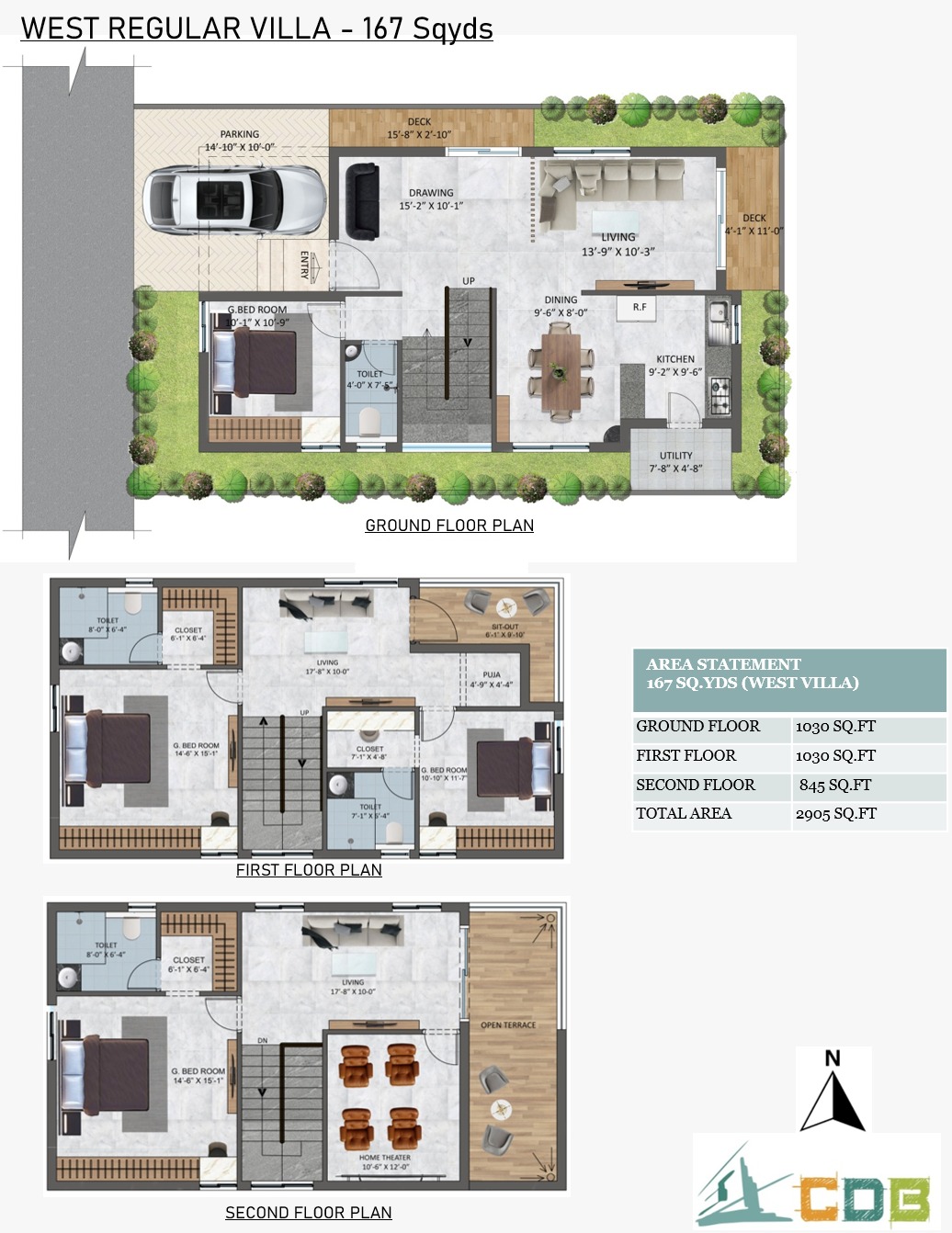 West Facing – 167 Sq. Yards